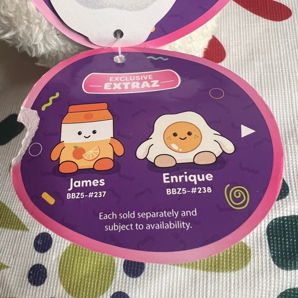 NWT Breakfast Bum Bumz Exclusive Extraz Bean Plush Enrique The Fried Egg - Picture 7 of 8